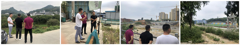 銅仁市九龍地礦投資開發有限責任公司副總經理唐萬浬一行赴公司在建項目檢查工作